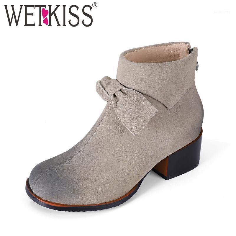 WETKISS Thick High Heels Ankle Boots Women Autumn 2020 Butterfly Knot Boots Winter Warm Cow Suede Shoes Round Toe Footwear1, Black
WETKISS Thick High Heels Ankle Boots Women Autumn 2020 Butterfly Knot Boots Winter Warm Cow Suede Shoes Round Toe Footwear1, Black