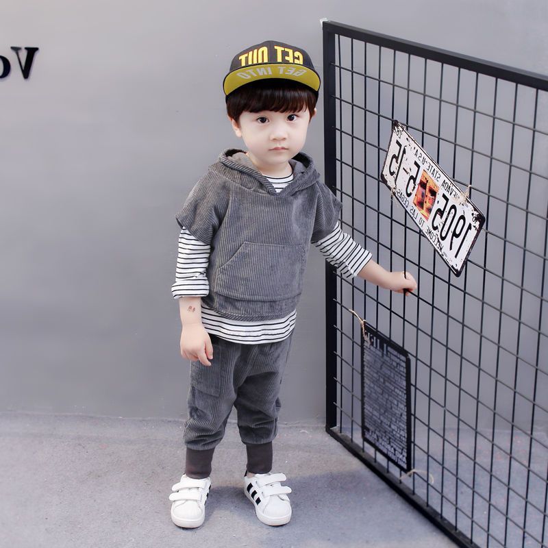 Children's clothing set winter kids clothes hoodie cute skirt + trousers set 3 pieces baby girl clothes autumn set girl clothesX1019