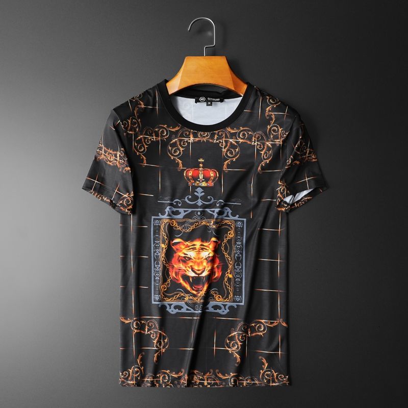 Baroque Fashion Impression Streetwear Top t Male Shirt Around Neck 2021 Shirts Will See T-shirt X8c4, Black.
Baroque Fashion Impression Streetwear Top t Male Shirt Around Neck 2021 Shirts Will See T-shirt X8c4, Black.