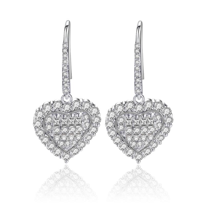 Fashion Heart Zircon Women Earrings Luxury Elegant High Quality Temperament Korean Ladies Eardrop Gifts Casual Jewelry
Fashion Heart Zircon Women Earrings Luxury Elegant High Quality Temperament Korean Ladies Eardrop Gifts Casual Jewelry