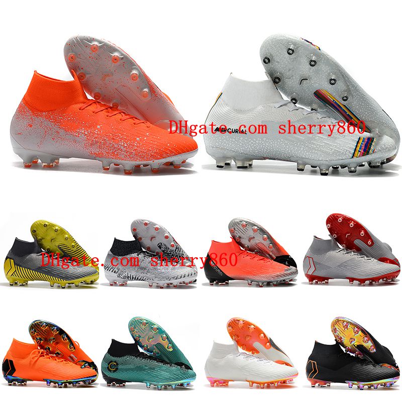 2020 top quality mens soccer shoes Mercurial Superfly VI 360 Elite AG soccer cleats CR7 neymar ronaldo football boots outdoor scarpe new hot
2020 top quality mens soccer shoes Mercurial Superfly VI 360 Elite AG soccer cleats CR7 neymar ronaldo football boots outdoor scarpe new hot