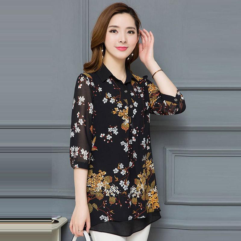 Women Spring Summer Style Chiffon blouses Shirts Lady Casual Half Sleeve Turn-down Collar Flower Printed Blusas Tops RR0037, Red
Women Spring Summer Style Chiffon blouses Shirts Lady Casual Half Sleeve Turn-down Collar Flower Printed Blusas Tops RR0037, Red