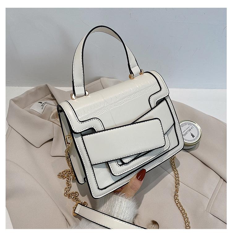 Luxury texture women's bag 2021 new trend line small handbag personality fashion all-match brand single shoulder messenger bag, Black
Luxury texture women's bag 2021 new trend line small handbag personality fashion all-match brand single shoulder messenger bag, Black