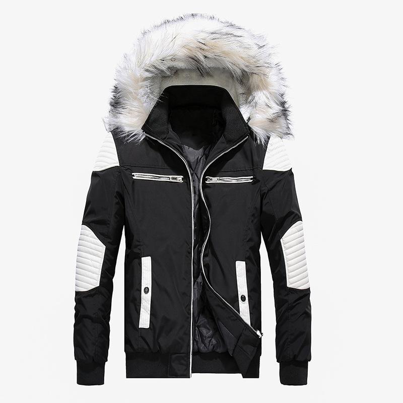 Nice High Quality Male Overcoat Thick Warm Mens Winter Jacket Coat Big Fur Hooded Street Style Men Parka Casual Slim, Black white
Nice High Quality Male Overcoat Thick Warm Mens Winter Jacket Coat Big Fur Hooded Street Style Men Parka Casual Slim, Black white