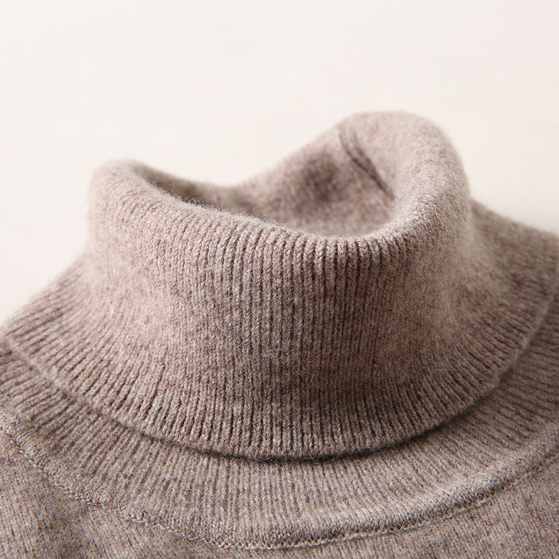 Winter Cashmere Turtleneck Sweater For Men Pullover Youth Pure Color 100% Wool All-Match Pull Homme Knitted Casual Jersey Hombre 201203