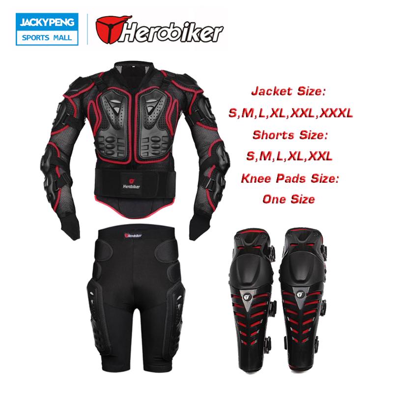 HEROBIKER Motorcross Racing SKI Body Protection Back Support Jacket + Protective Gears Hip Pad Shorts + Knee Pad Protector, Red
HEROBIKER Motorcross Racing SKI Body Protection Back Support Jacket + Protective Gears Hip Pad Shorts + Knee Pad Protector, Red