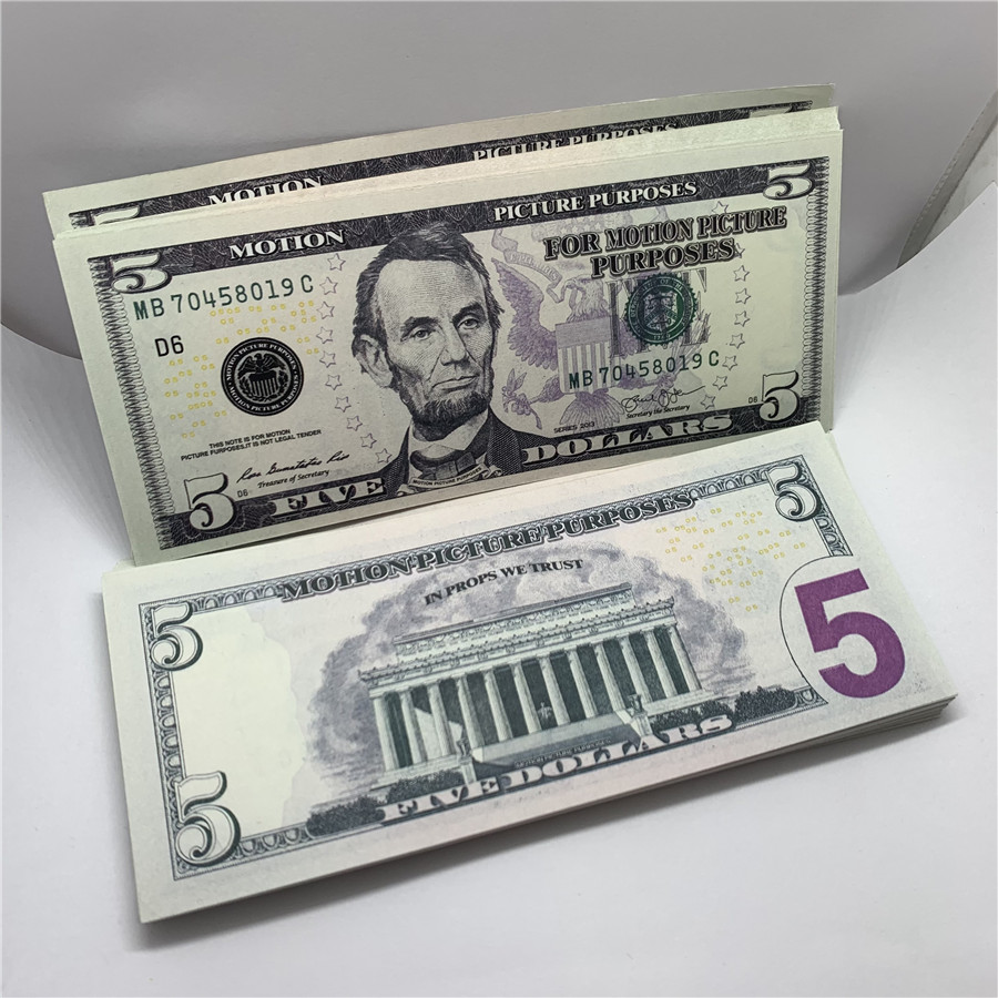 Toy U.S.currency Bar Children Forged 5 Bank Props Banknotes Shooting Mgclw Fake Performance F6 Copy Dollar Money Kpkro
Toy U.S.currency Bar Children Forged 5 Bank Props Banknotes Shooting Mgclw Fake Performance F6 Copy Dollar Money Kpkro