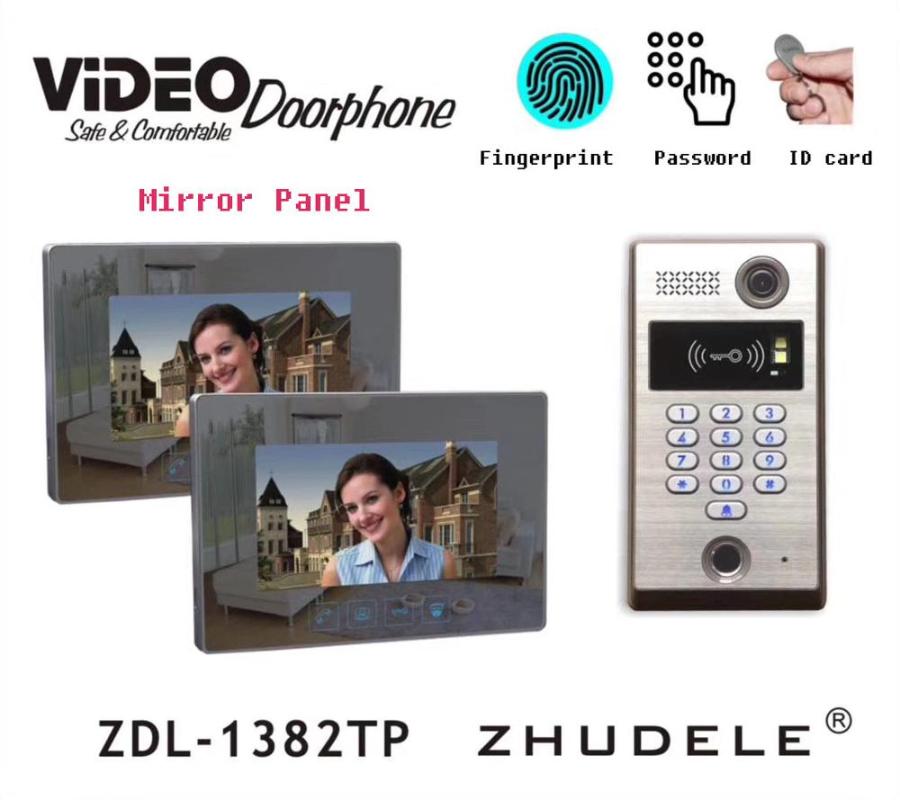 New Arrival Wired 7" Video Door Phone Fingerprint&Password&ID Card Doorbell Intercom System with Door Access Control System 1V2
New Arrival Wired 7" Video Door Phone Fingerprint&Password&ID Card Doorbell Intercom System with Door Access Control System 1V2