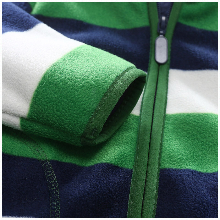 Winter Sweater Kids Boys Fleece Jacket Long Sleeve Zipper Plus Velvet Keep Warm Children's Coat Cardigan Pattern new Arrival 201128