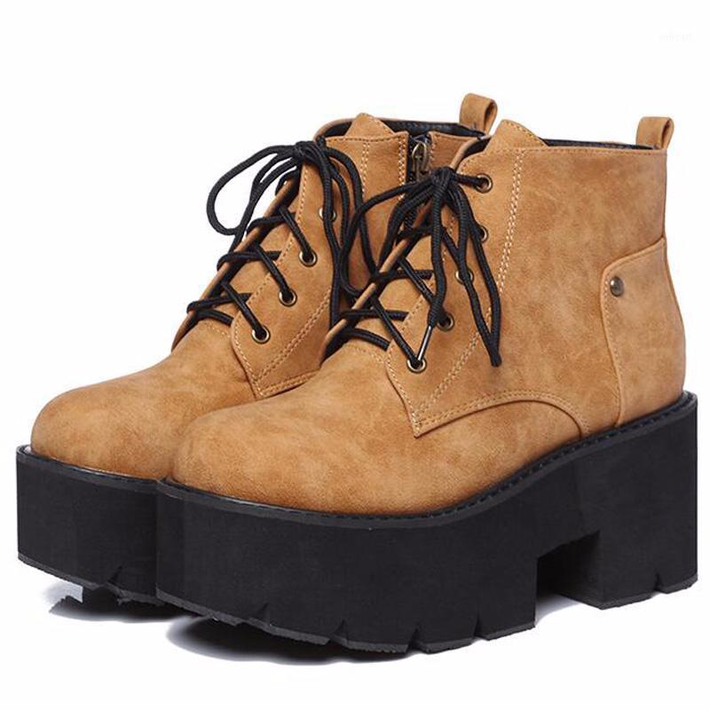 brown punk boots women ladies platform boots High Heel winter shoes motorcycle Ankle waterproof snow lace up1, Black
brown punk boots women ladies platform boots High Heel winter shoes motorcycle Ankle waterproof snow lace up1, Black