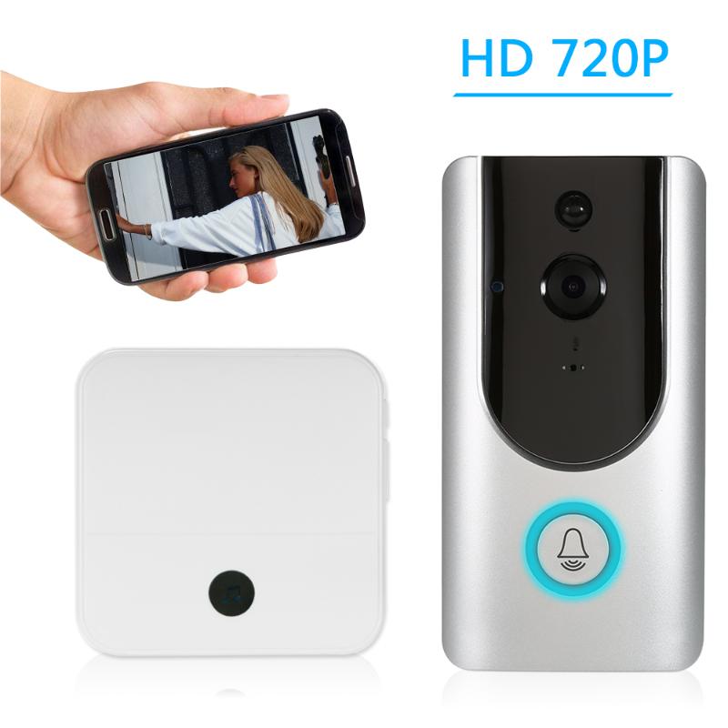 HD 720P WiFi Smart Security Doorbell Recording Night Vision Mobile Cruise Remote Monitoring+1*Wireless Doorbell Chime
HD 720P WiFi Smart Security Doorbell Recording Night Vision Mobile Cruise Remote Monitoring+1*Wireless Doorbell Chime
