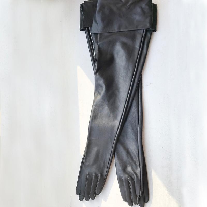 Custom-made Long Leather Gloves Really Sheepskin 60cm Eversion Double Layer Big Cut Extra Long Black Leather Touchscreen Women1
Custom-made Long Leather Gloves Really Sheepskin 60cm Eversion Double Layer Big Cut Extra Long Black Leather Touchscreen Women1