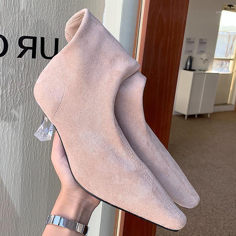 2020 Winter Trending Women Perspex Heels Suede Boots Pointed Toe Purple Sock Boots Apricot Mid-Calf Ladies Valentine Shoes1, Black
2020 Winter Trending Women Perspex Heels Suede Boots Pointed Toe Purple Sock Boots Apricot Mid-Calf Ladies Valentine Shoes1, Black