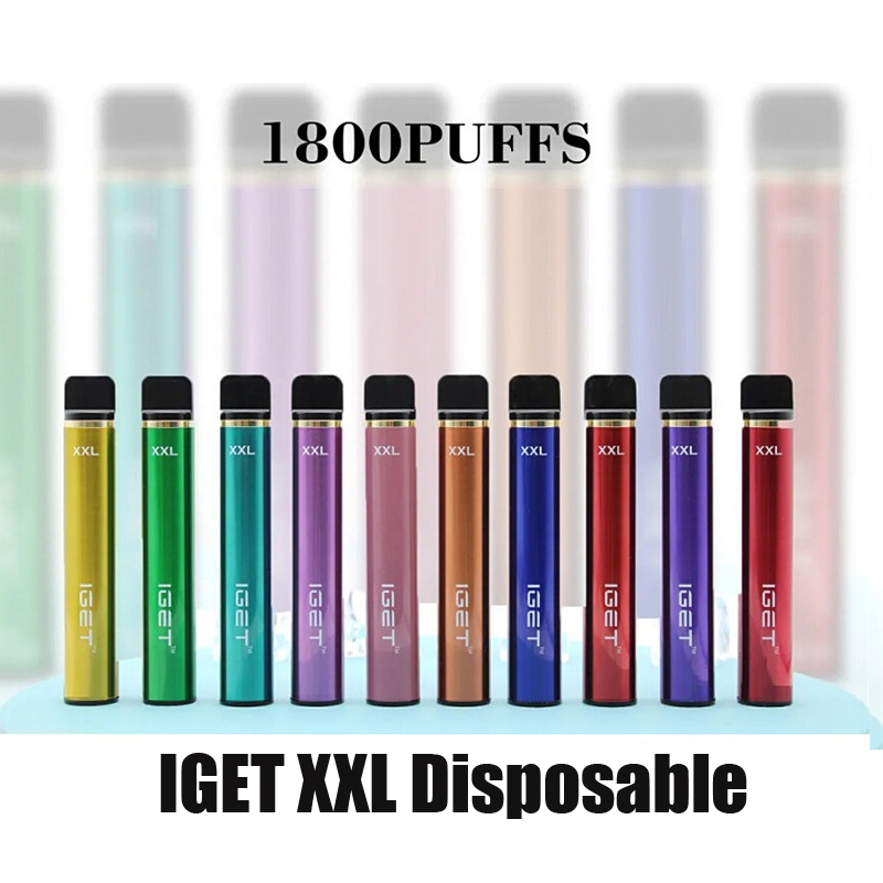 100% Original IGET XXL Disposable Cigarettes Pod Device Kit 1800 Puffs 950mAh 7ml Prefilled Vape Stick Pen Authentic
100% Original IGET XXL Disposable Cigarettes Pod Device Kit 1800 Puffs 950mAh 7ml Prefilled Vape Stick Pen Authentic