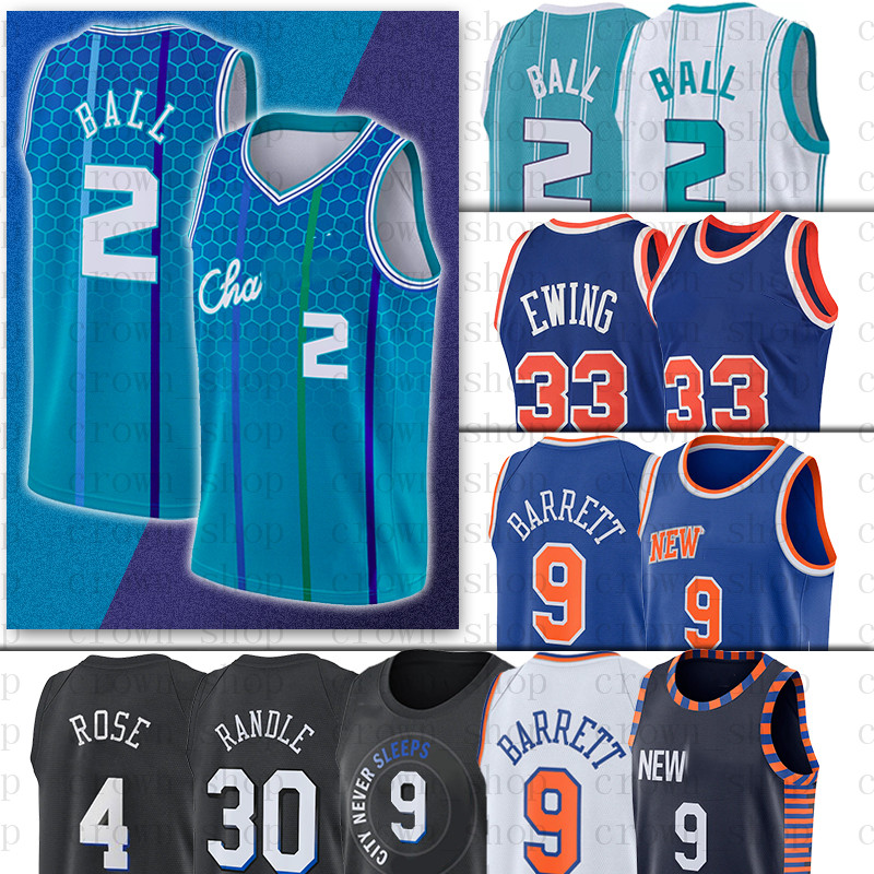 LaMelo 2 Ball Basketball Jersey Charlotte''Hornets''Men Rct Julius 30 Randle 33 Patrick Blue Ewing
LaMelo 2 Ball Basketball Jersey Charlotte''Hornets''Men Rct Julius 30 Randle 33 Patrick Blue Ewing