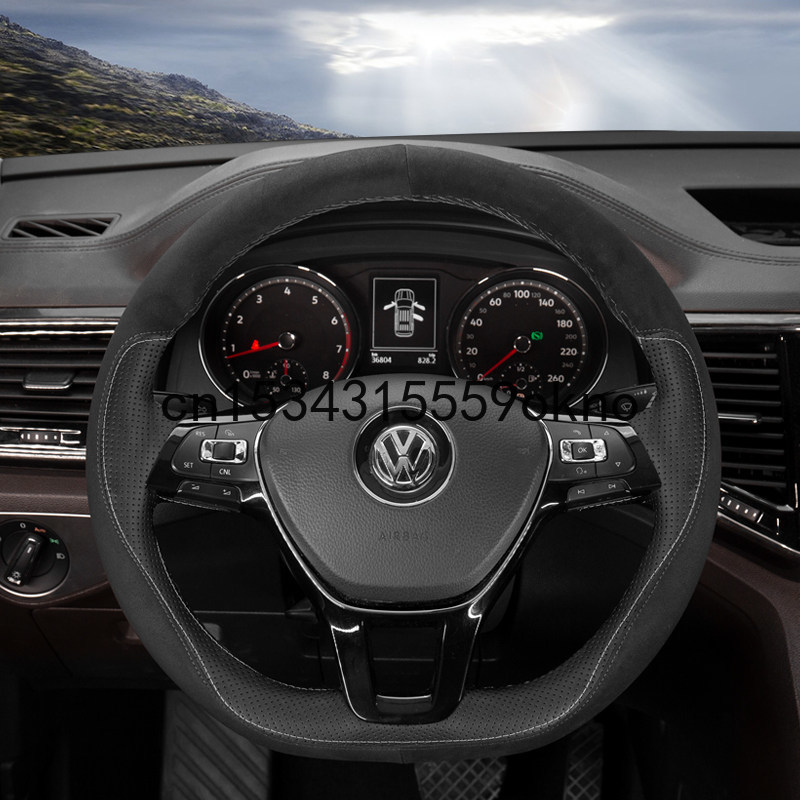 DIY Car Stitching Customized Steering Wheel Cover For Volkswagen Jetta CC Tiguan L Passat Golf 7 Car Accessories
DIY Car Stitching Customized Steering Wheel Cover For Volkswagen Jetta CC Tiguan L Passat Golf 7 Car Accessories