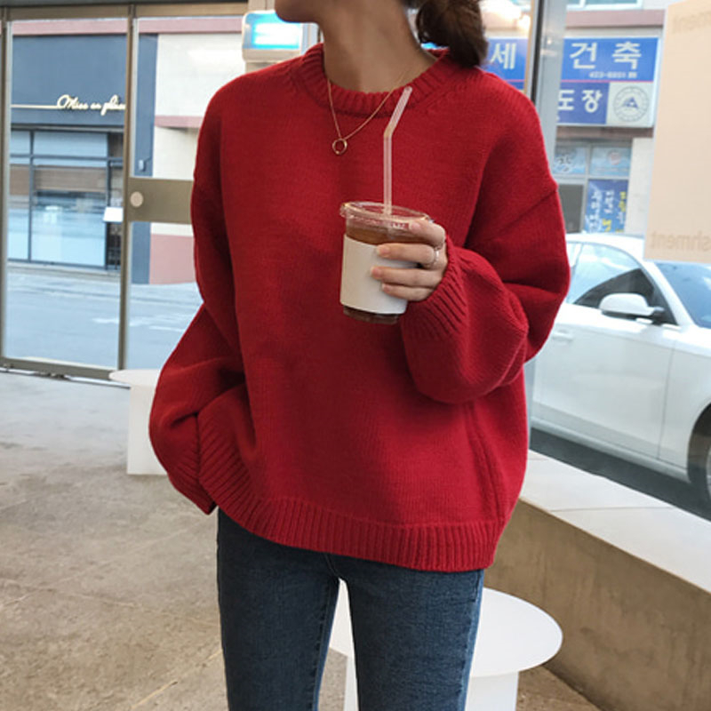 Colorfaith Autumn Winter Women Sweater Pullovers Minimalist Oversize Solid Color Knitted Elegant Ladies Jumpers SW1923 201017