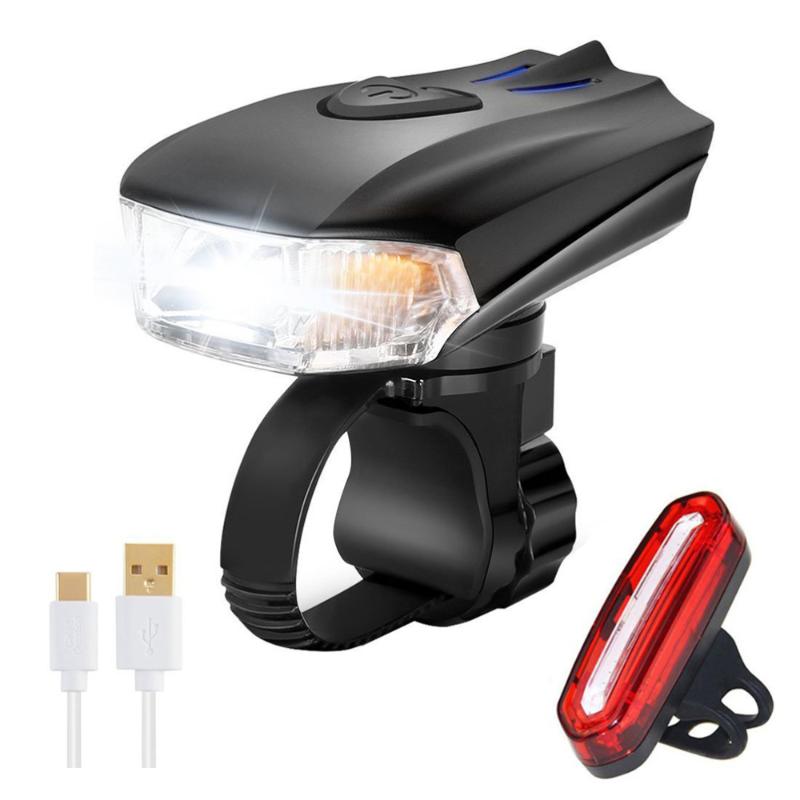 2pcs USB Rechargeable Bike Light Set Easy Installation Front Light Headlight and Tail Back Kit
2pcs USB Rechargeable Bike Light Set Easy Installation Front Light Headlight and Tail Back Kit