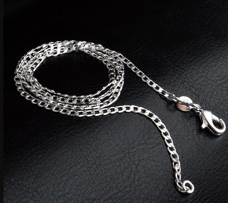 2mm 925 Silver Flat Curb Chains Elegant 16-30 Inches Long Necklace Chain For DIY Clavicle Chain Choker Jewelry Making Accessories
2mm 925 Silver Flat Curb Chains Elegant 16-30 Inches Long Necklace Chain For DIY Clavicle Chain Choker Jewelry Making Accessories