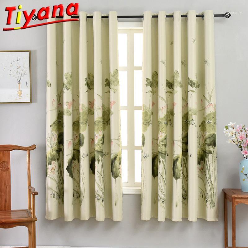 Lotus Printed Curtain Cloth Blue Blackout Curtains for Living Room Soild Short Curtains for Bedroom PC004#201, Green cloth
Lotus Printed Curtain Cloth Blue Blackout Curtains for Living Room Soild Short Curtains for Bedroom PC004#201, Green cloth