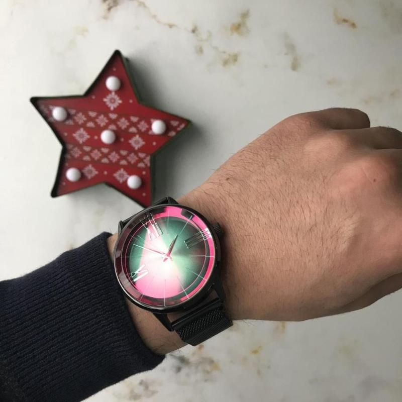 Wristwatches Color Changing Dial Black Quartz Watch Women's Fashion 2021 Unique Cool Women Gift Stainless Luxury Different Style Men
Wristwatches Color Changing Dial Black Quartz Watch Women's Fashion 2021 Unique Cool Women Gift Stainless Luxury Different Style Men