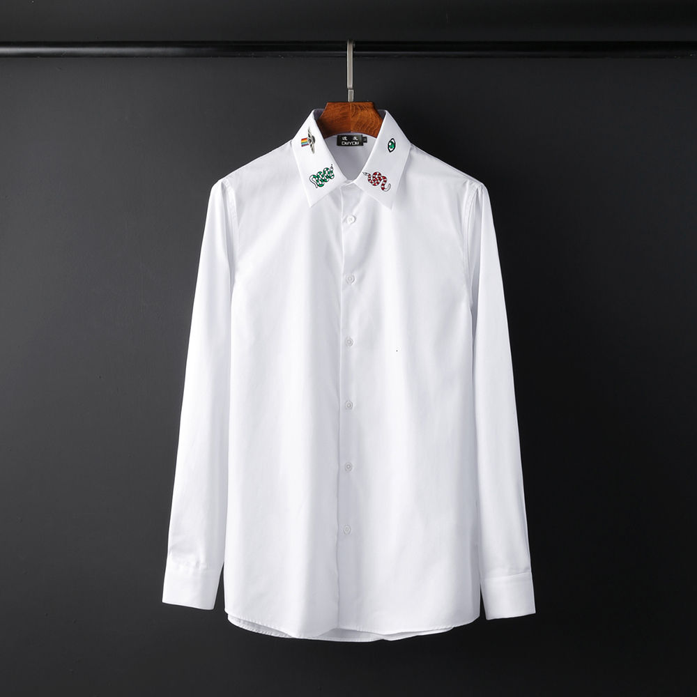 Men's Solid 100% Cotton Long Sleeved Shirt Business Casual Menswear Basic 2190105505 90e1, White
Men's Solid 100% Cotton Long Sleeved Shirt Business Casual Menswear Basic 2190105505 90e1, White