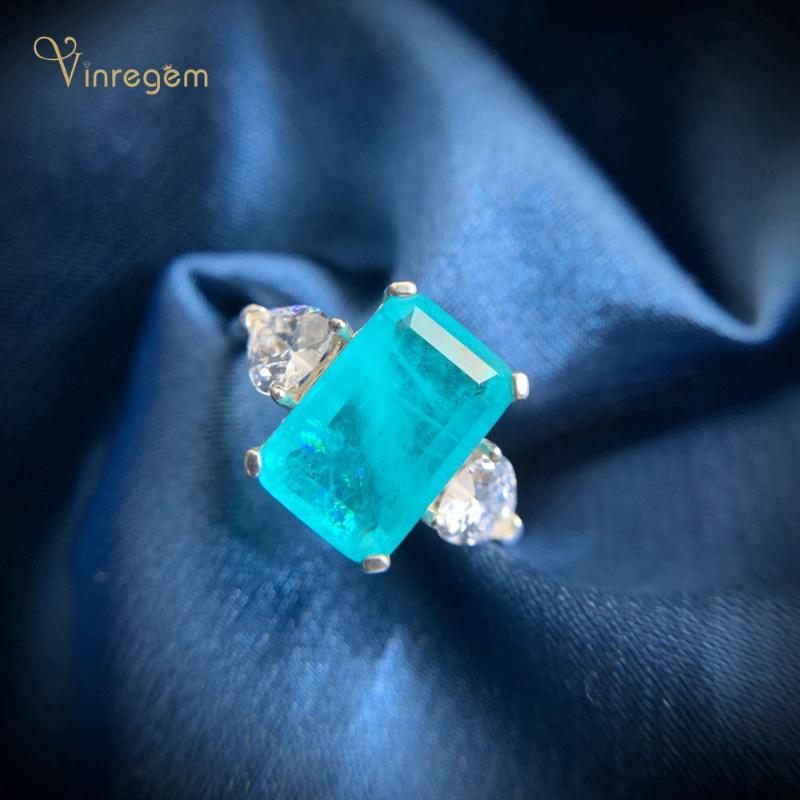 Cluster Rings Vinregem 925 Sterling Silver Paraiba Tourmaline Created Moissanite Gemstone Wedding Party Anniversary Ring For Women Jewelry
Cluster Rings Vinregem 925 Sterling Silver Paraiba Tourmaline Created Moissanite Gemstone Wedding Party Anniversary Ring For Women Jewelry