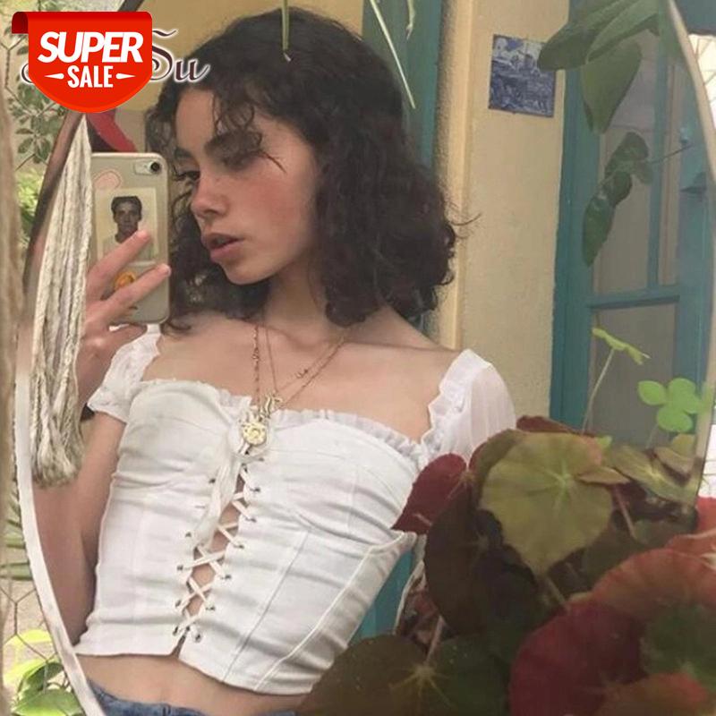 ArtSu White Vintage Crop Top T Shirt Short Sleeve Elegant Backless Woman Tshirt Top Lace Up T-shirt Ladies Summer ASTS20873 #3o91
ArtSu White Vintage Crop Top T Shirt Short Sleeve Elegant Backless Woman Tshirt Top Lace Up T-shirt Ladies Summer ASTS20873 #3o91