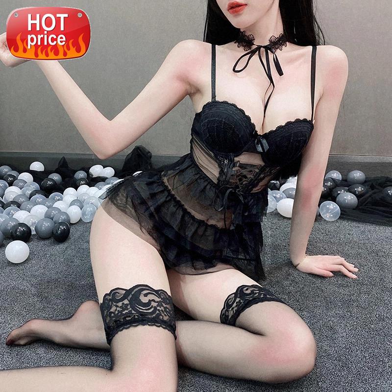 Sexy Underwear Costumes Corset Lace Erotic Lingerie Women Maid Cosplay Halter Bustier Tops Brocade Thigh-Highs Garter Belt #HT8W, Black;white
Sexy Underwear Costumes Corset Lace Erotic Lingerie Women Maid Cosplay Halter Bustier Tops Brocade Thigh-Highs Garter Belt #HT8W, Black;white