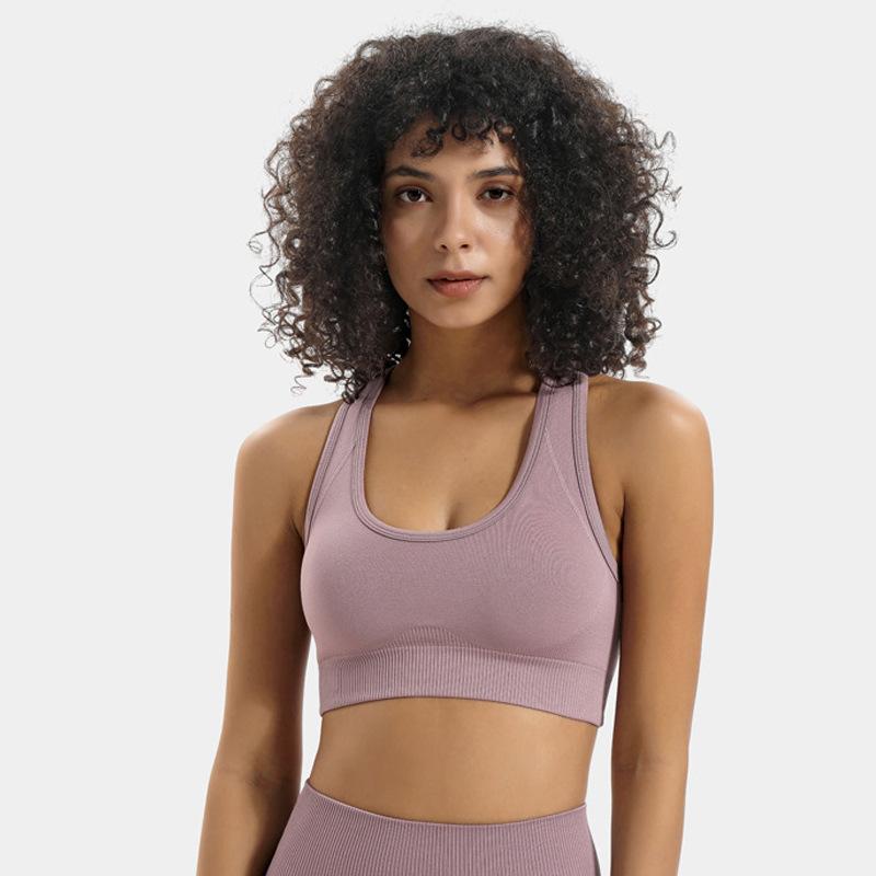Seamless Yoga Bra Solid Color No Steel Ring Beautiful Breathable Slim U-Shaped Exercise Tight Bra Women Gym Underwear Sportswear, Black
Seamless Yoga Bra Solid Color No Steel Ring Beautiful Breathable Slim U-Shaped Exercise Tight Bra Women Gym Underwear Sportswear, Black