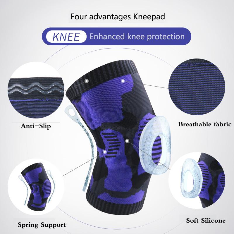 1Pcs Knee Brace Patella Silicone Spring Knee Pad Basketball Volleyball Compression Anti-Slip Running Support Safe Protector, Orange
1Pcs Knee Brace Patella Silicone Spring Knee Pad Basketball Volleyball Compression Anti-Slip Running Support Safe Protector, Orange