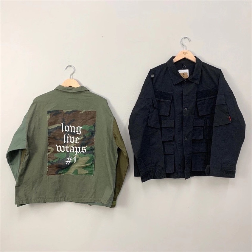 WTAPS Jackets Men Clothing Fashion Autumn Winter Woman Windbreaker Clothes Trench Coat Streetwear Army Techwear Cotton Padded 201105