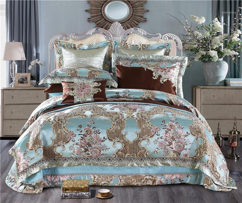 J/6/10Pieces King Queen size Wedding Royal Bedding Sets Satin Cotton Silky Soft Bedclothes Bedspread duvet Cover set1, Color 2
J/6/10Pieces King Queen size Wedding Royal Bedding Sets Satin Cotton Silky Soft Bedclothes Bedspread duvet Cover set1, Color 2