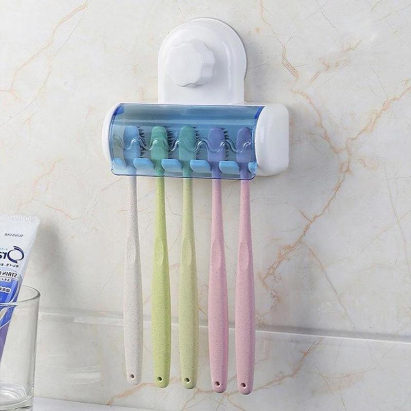 5 Racks Dust-proof Toothbrush Spinbrush Suction Holder Hook Rack Bathroom Stand Wall Mount Stand Wall B8I4
5 Racks Dust-proof Toothbrush Spinbrush Suction Holder Hook Rack Bathroom Stand Wall Mount Stand Wall B8I4