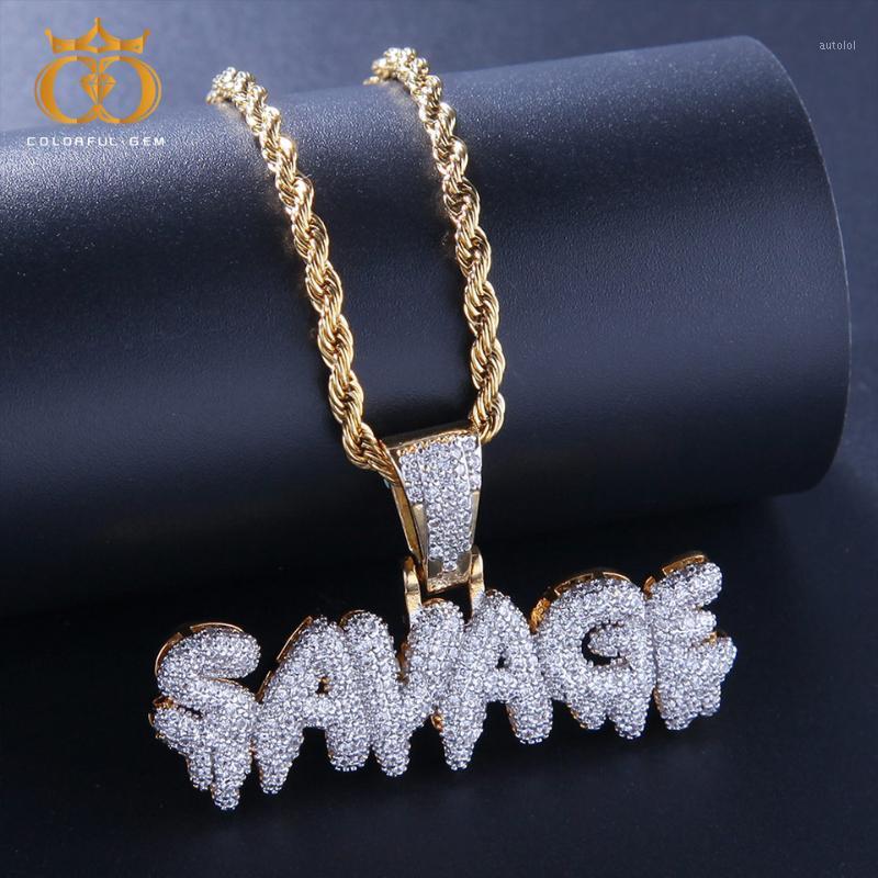 Hip Hop Jewelry Zircon SAVAGE Letters Necklaces & Pendant For Men/Women Gold Silver Color Fashion with Rope/Cuban/ Tennis Chain1
Hip Hop Jewelry Zircon SAVAGE Letters Necklaces & Pendant For Men/Women Gold Silver Color Fashion with Rope/Cuban/ Tennis Chain1