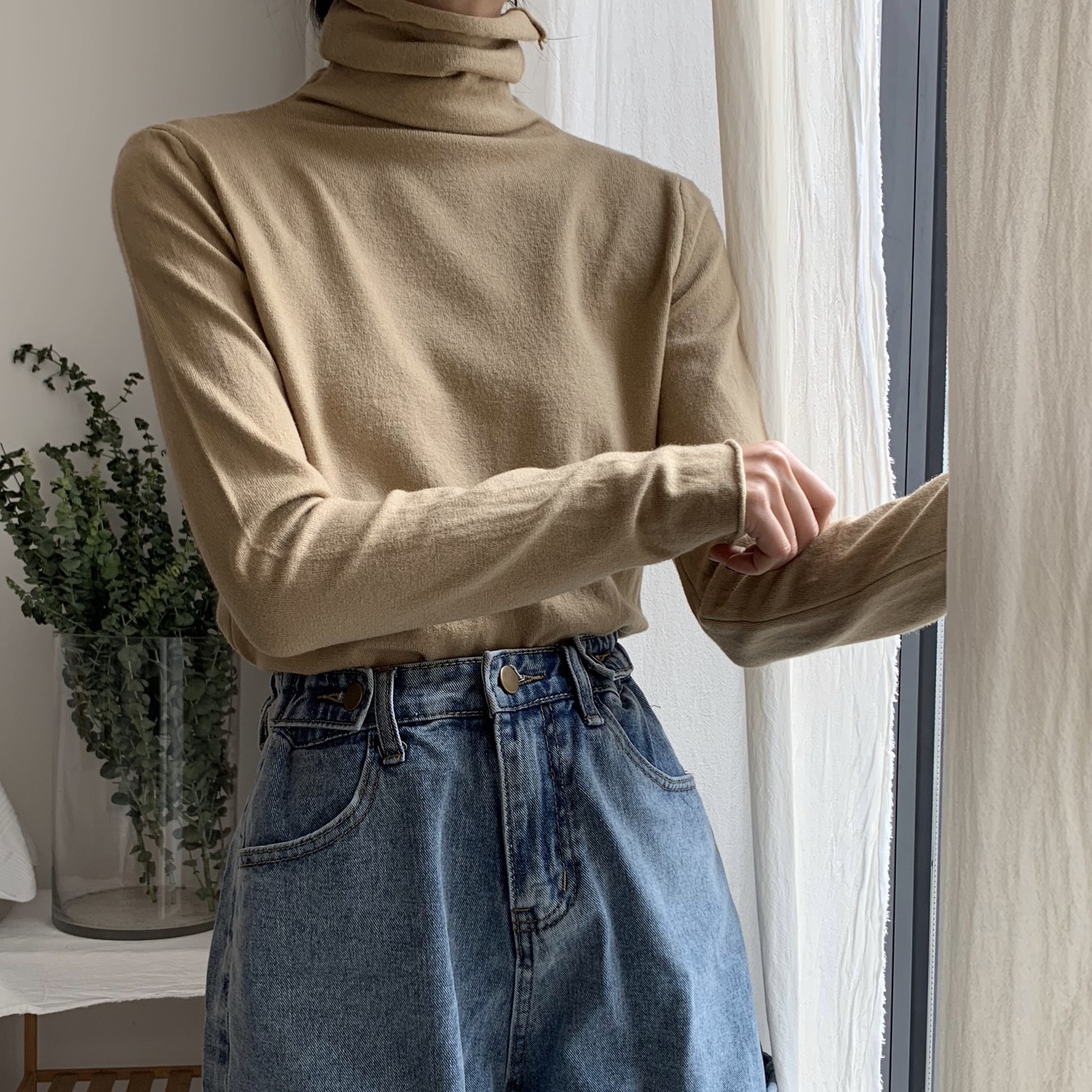 Stretch Women Sweaters Turtleneck Pullovers soft Primer Shirt Long Sleeve Korean Slim-fit Tight Sweater 2020 Autumn Winter Solid LJ201126