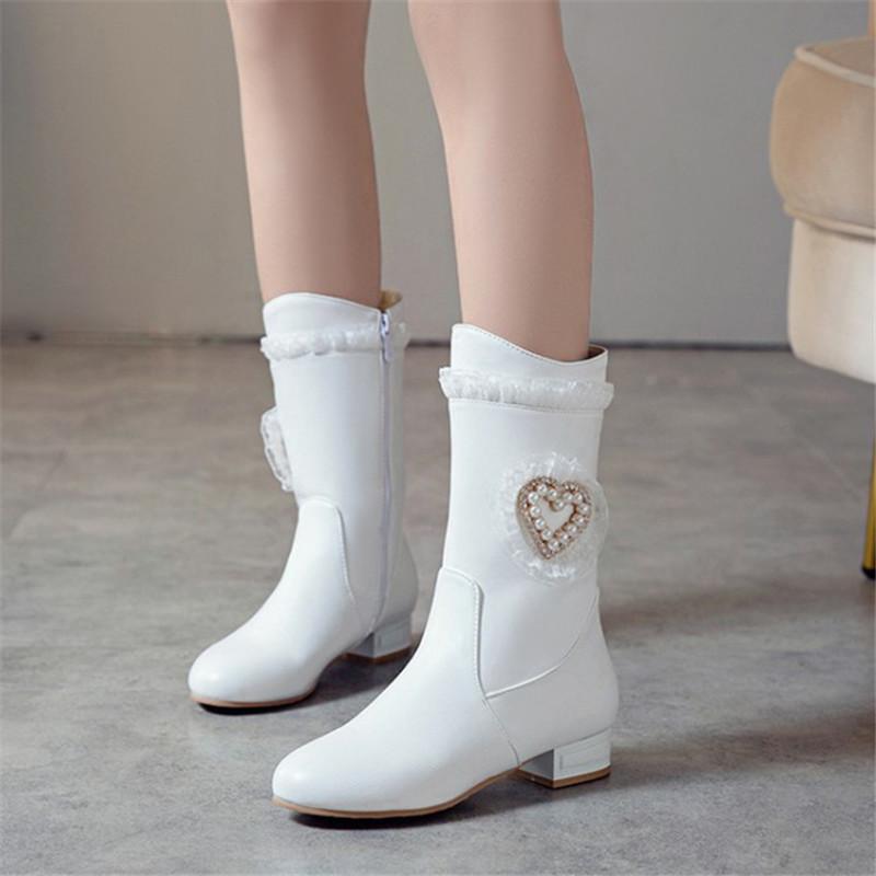 PXELENA Romantice Heart Shaped Pearl Bridal Wedding Boots White Lace Ruffles Low Heels Sweet Lolita Shoes Pink Plus Size 34-43, Pink thin fur
PXELENA Romantice Heart Shaped Pearl Bridal Wedding Boots White Lace Ruffles Low Heels Sweet Lolita Shoes Pink Plus Size 34-43, Pink thin fur