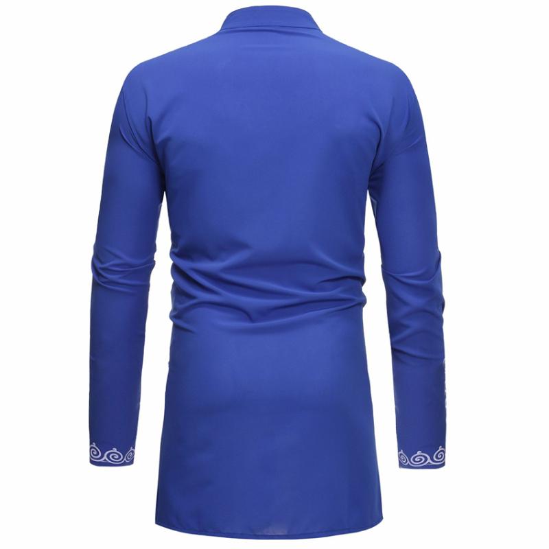 New Dashiki Fashion African Traditional Printed Rich Bazin Men Long Sleeve Africa Clothing Thobe Dress for Man Shirt AAA Discount for in-store purchas