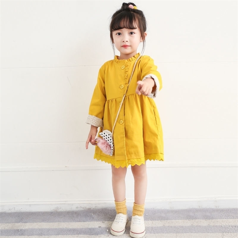 Baby Girls windbreaker 1-7 years old children's trench Japanese and Korean style lace collar coat Cute candy color jacket 201106, Ivory
Baby Girls windbreaker 1-7 years old children's trench Japanese and Korean style lace collar coat Cute candy color jacket 201106, Ivory