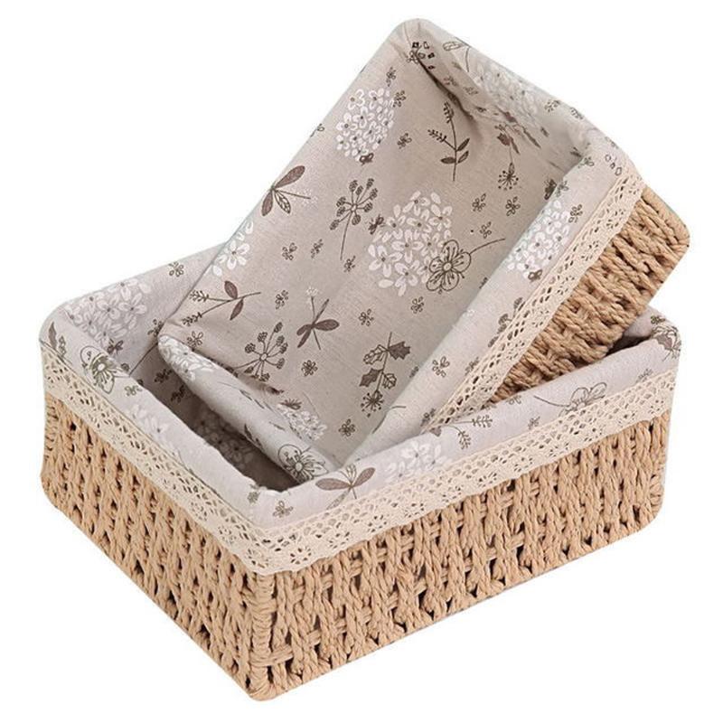 Wicker Storage Basket with Cloth Lining Season Greetings Gift Hamper Book Jewery Storage Baskets S M L
Wicker Storage Basket with Cloth Lining Season Greetings Gift Hamper Book Jewery Storage Baskets S M L