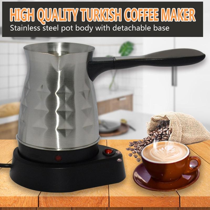 Electric Turkish Espresso Percolator Coffee Maker Pots EU Plug Kettle Home Office Milk Coffee Making Machine Heating Pot
Electric Turkish Espresso Percolator Coffee Maker Pots EU Plug Kettle Home Office Milk Coffee Making Machine Heating Pot