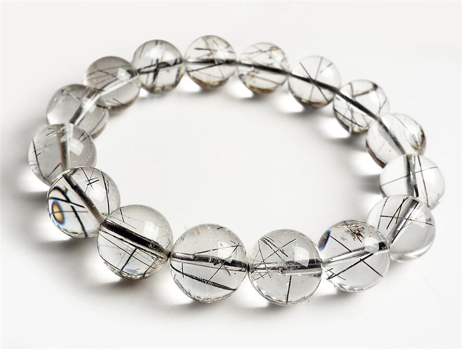 Brazilian Genuine Natural Black Rutilated Quartz Bracelet 14mm Big Stretch Crystal Round Bead Bracelet Women Men
Brazilian Genuine Natural Black Rutilated Quartz Bracelet 14mm Big Stretch Crystal Round Bead Bracelet Women Men