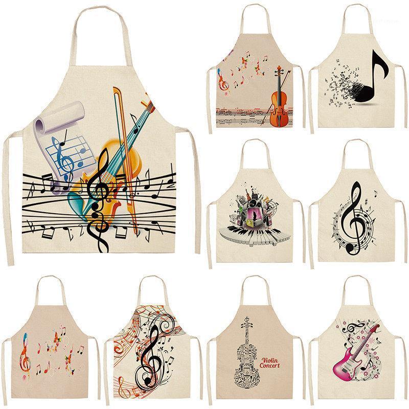 Musicial Note Guitar Piano Kitchen Aprons Women Cotton Linen Bibs Household Cleaning Pinafore Home Cooking Apron 53*65cm1
Musicial Note Guitar Piano Kitchen Aprons Women Cotton Linen Bibs Household Cleaning Pinafore Home Cooking Apron 53*65cm1