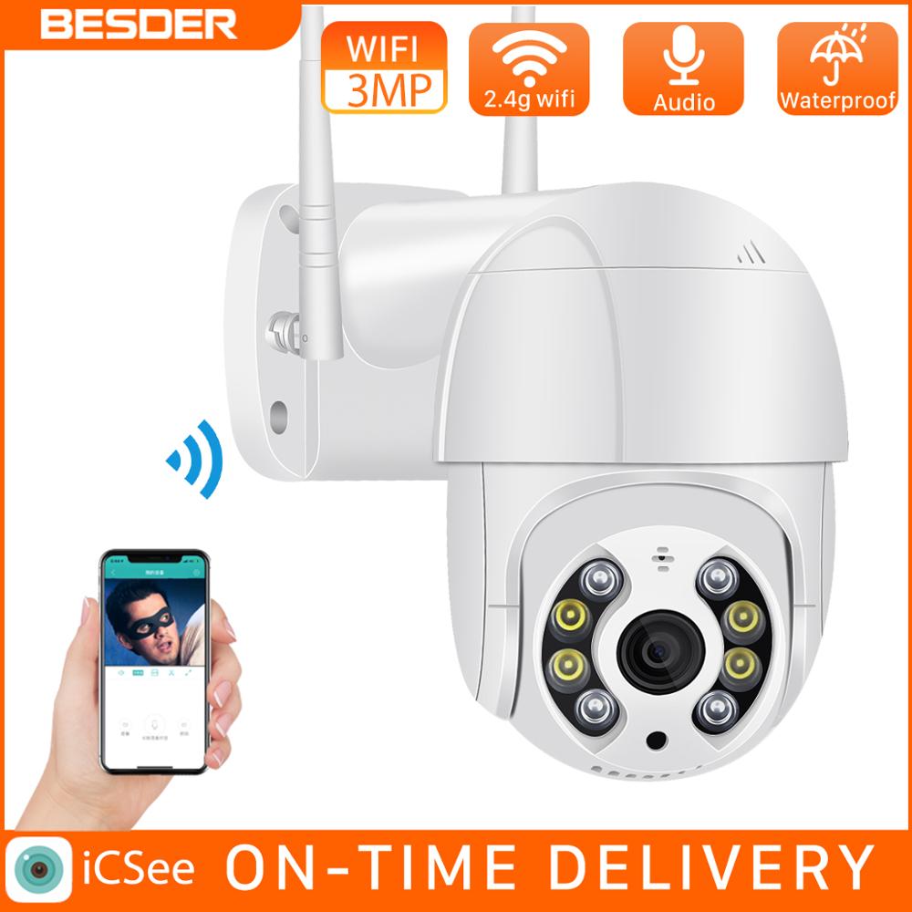 BESDER 3MP PTZ WiFi Camera Motion Two Voice Alert Human Detection Outdoor IP Camera Audio IR Night Vision Video CCTV Surveillan
BESDER 3MP PTZ WiFi Camera Motion Two Voice Alert Human Detection Outdoor IP Camera Audio IR Night Vision Video CCTV Surveillan