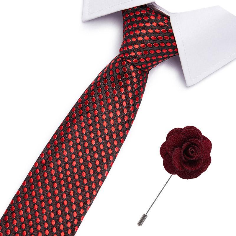 New Classic Men Business Tie 7.5 cm Red Stripe 100%m Silk Neck Tie Fashion Shirt Formal Dress Accessories Gift For Men Necktie1
New Classic Men Business Tie 7.5 cm Red Stripe 100%m Silk Neck Tie Fashion Shirt Formal Dress Accessories Gift For Men Necktie1