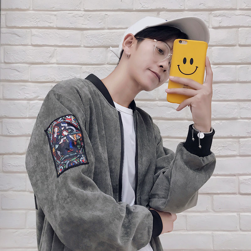 Men's Jackets 2021 Spring New Fall Jacket Printed Patched Baseball Collar S-5xl Young 5Y6R, Gray.
Men's Jackets 2021 Spring New Fall Jacket Printed Patched Baseball Collar S-5xl Young 5Y6R, Gray.