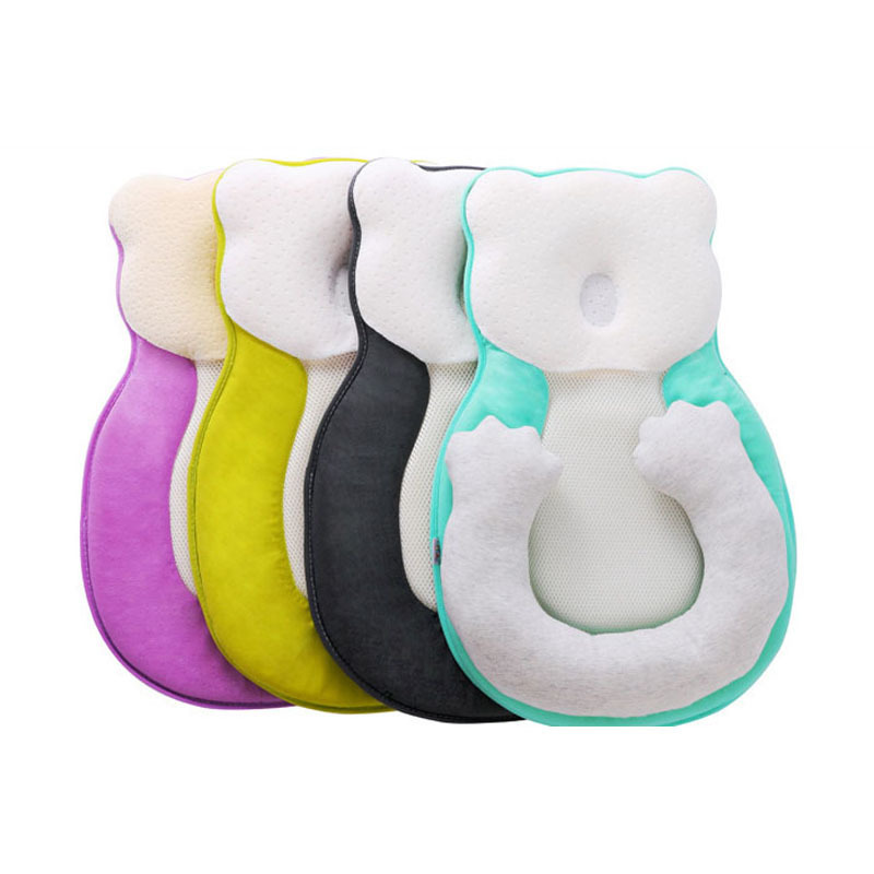 Anti Flat Head Baby Pillow Newborn Baby Sleep Positioning Pad Anti Roll Baby Head Shaping Pillows Infant Sleep Mattress LJ201014