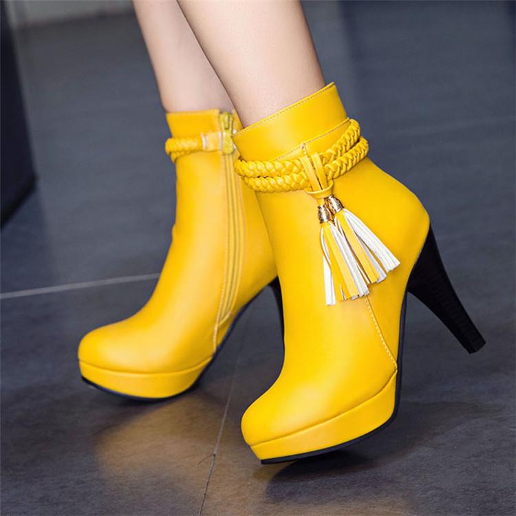PXELENA Plus Size 34-43 Sexy Stiletto High Heels Ankle Boots Women Shoes Round Toe Platform Fringe Dress Office Party Short Boot, White
PXELENA Plus Size 34-43 Sexy Stiletto High Heels Ankle Boots Women Shoes Round Toe Platform Fringe Dress Office Party Short Boot, White
