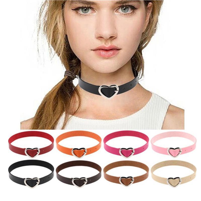 1PCS Punk Choker Creative Adjustable Heart Design Faux Leather Choker Party Collares Key Jewelry Necklaces Accessories 
1PCS Punk Choker Creative Adjustable Heart Design Faux Leather Choker Party Collares Key Jewelry Necklaces Accessories