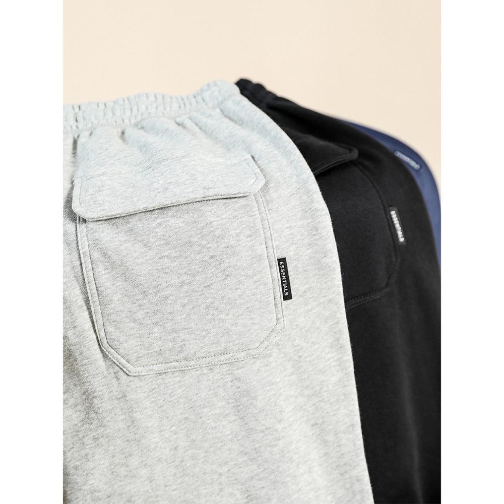 SIMWOOD Autumn new sweatpants causal comfortable jogger trousers plus size back pockets drawstring plus size pants SJ131038 201027